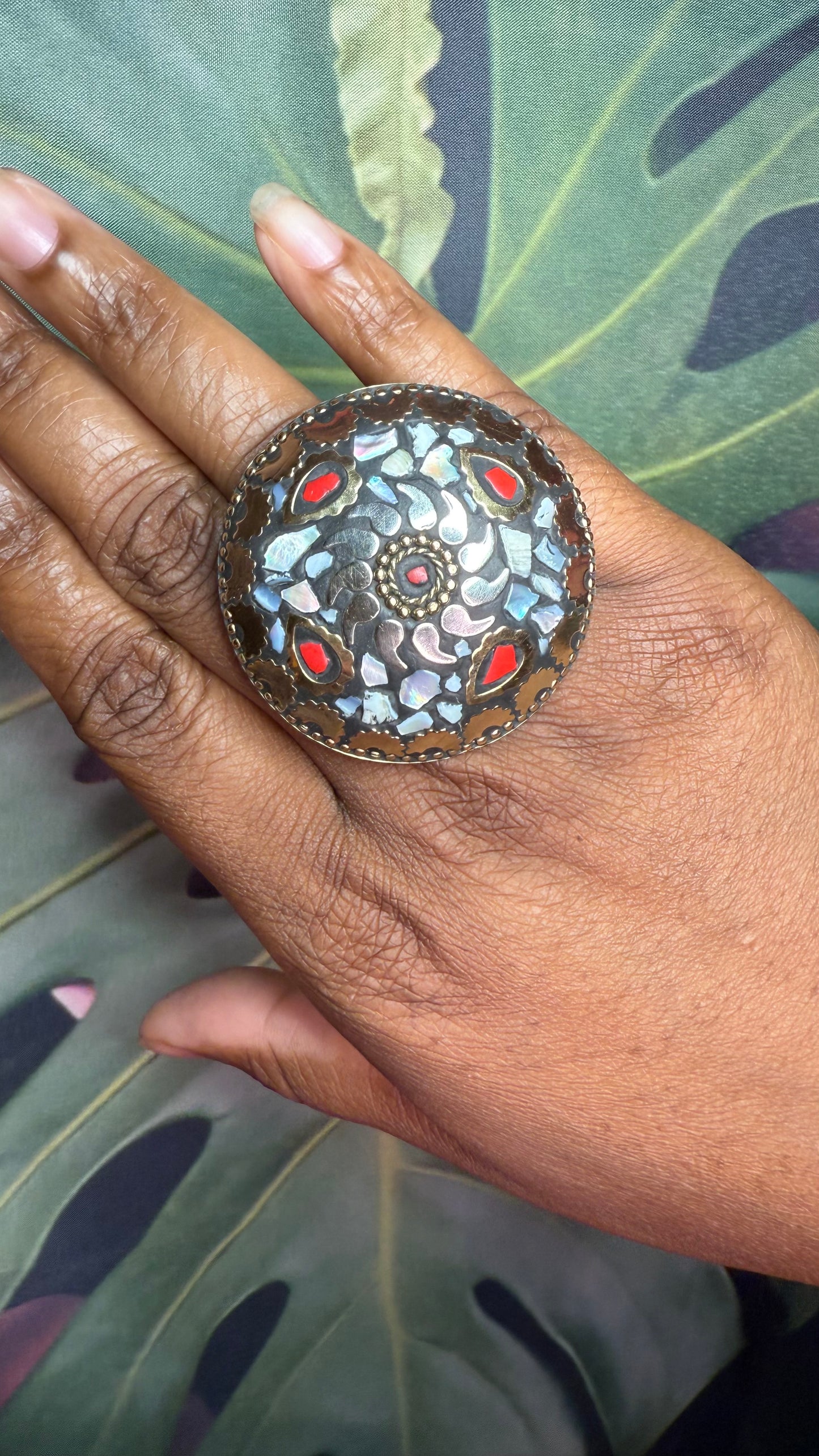 Mosaic Stone Ring #5