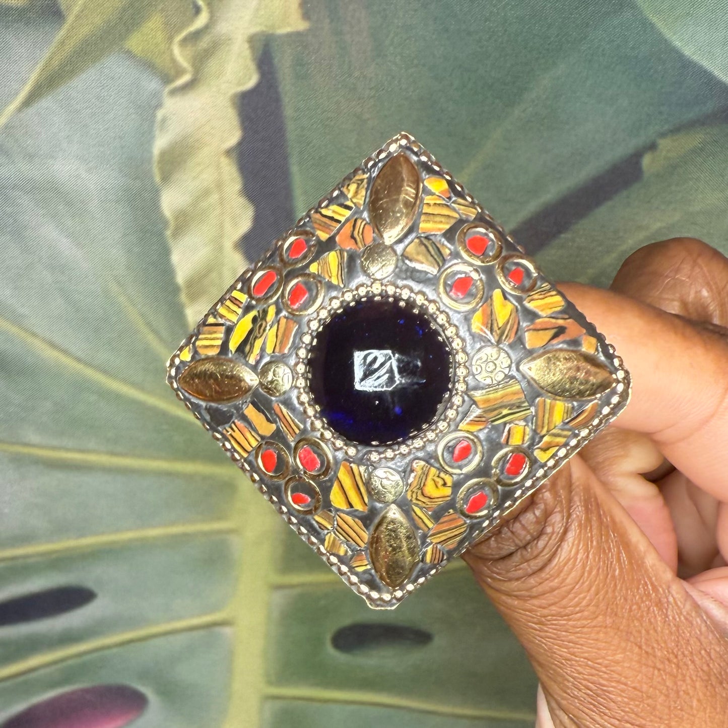 Mosaic Stone Ring #2