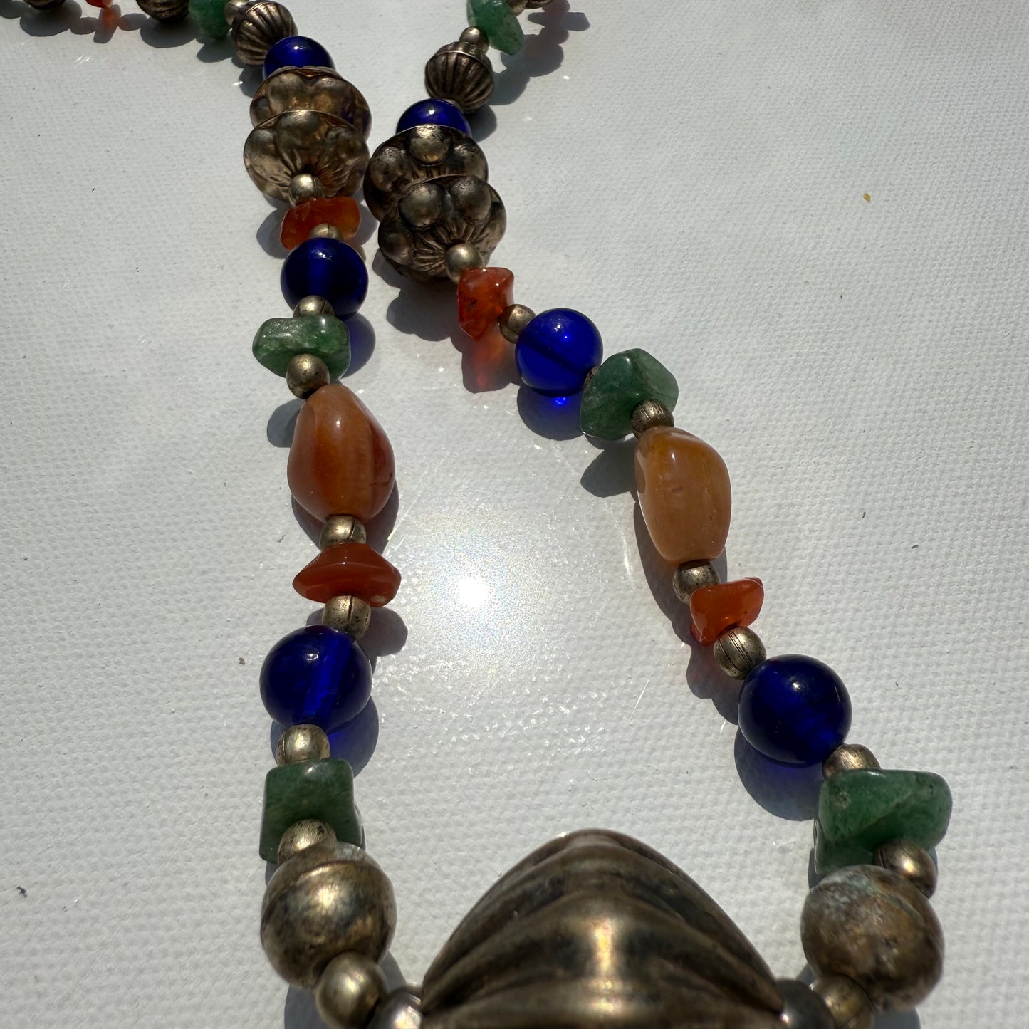Vintage Tribal Stone Necklace