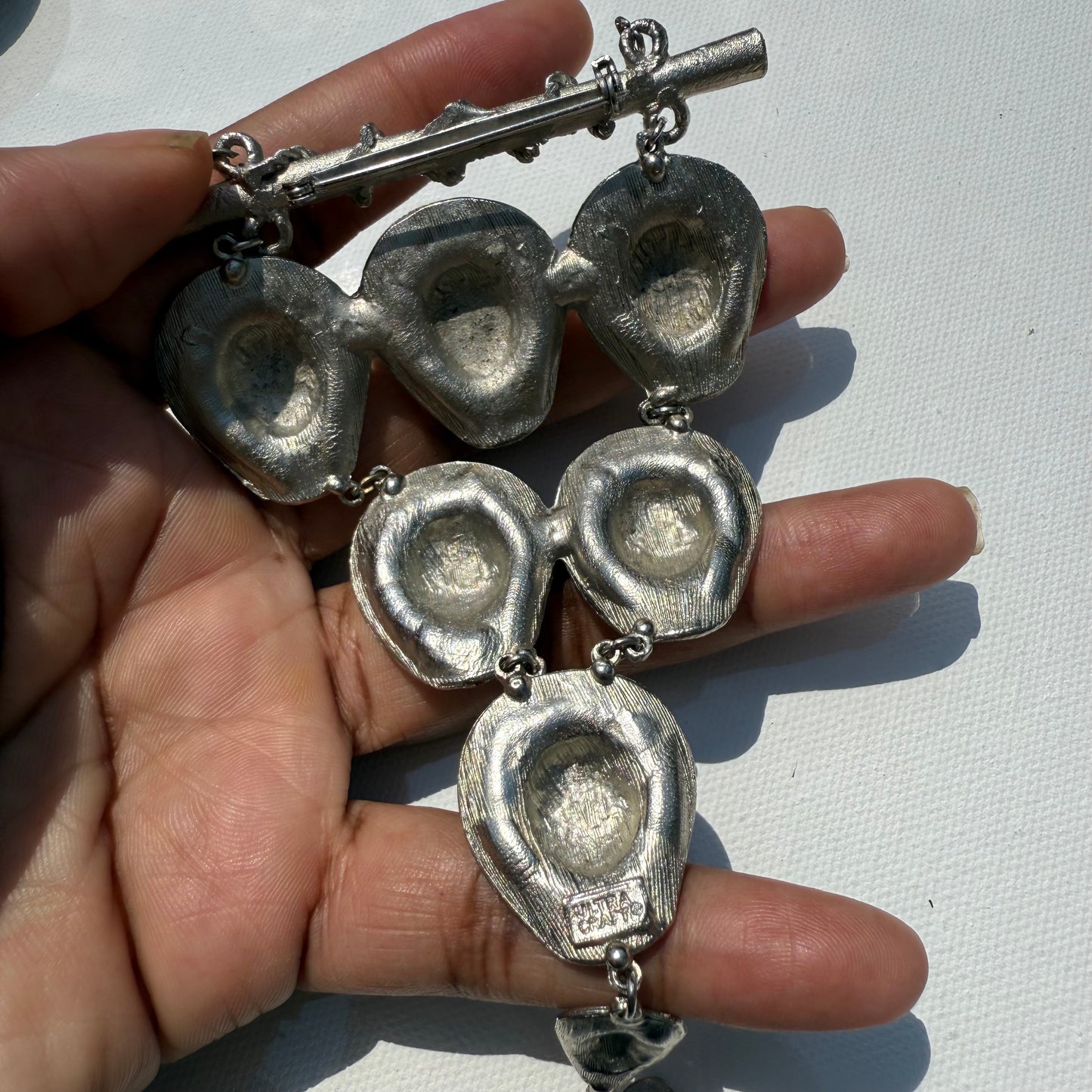 Silver Cowboy Hat Brooch