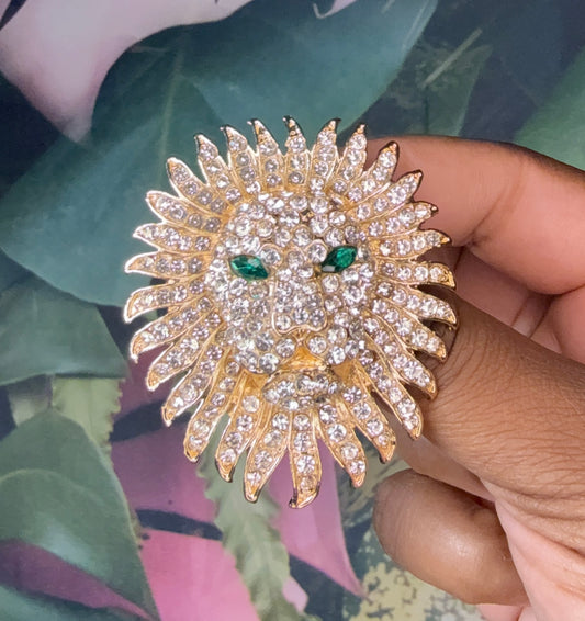 Majestic Lion Brooch