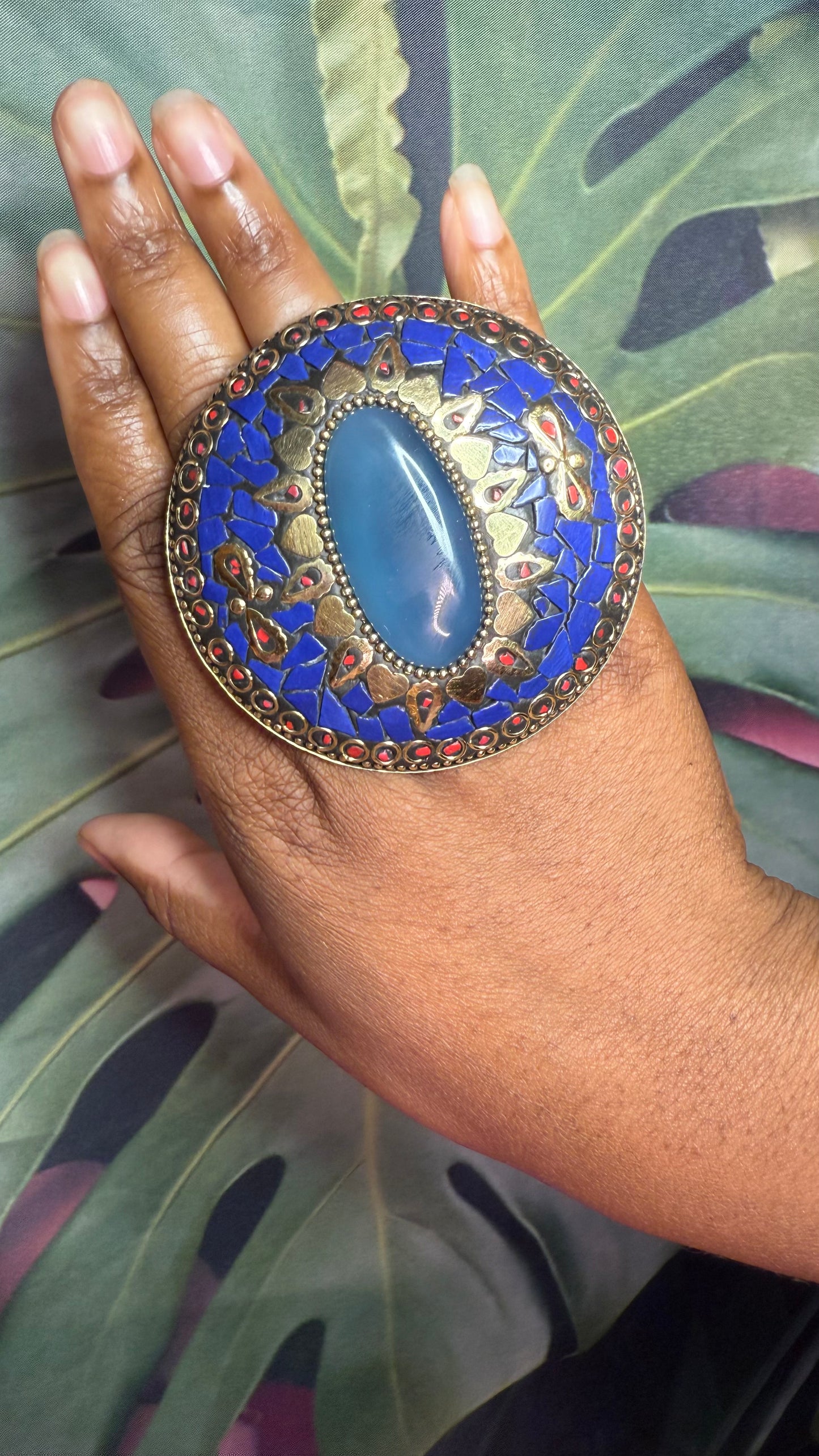 Mosaic Stone Ring #4