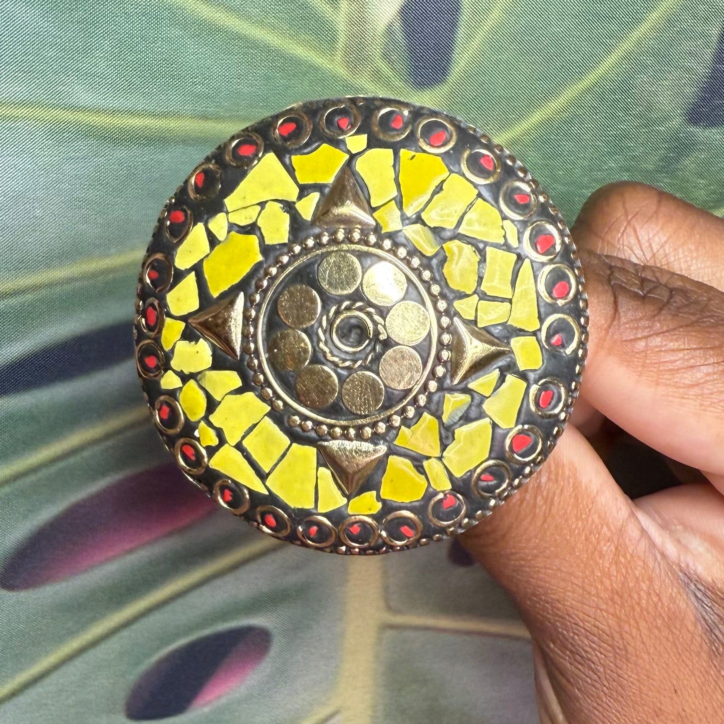 Mosaic Stone Ring #3