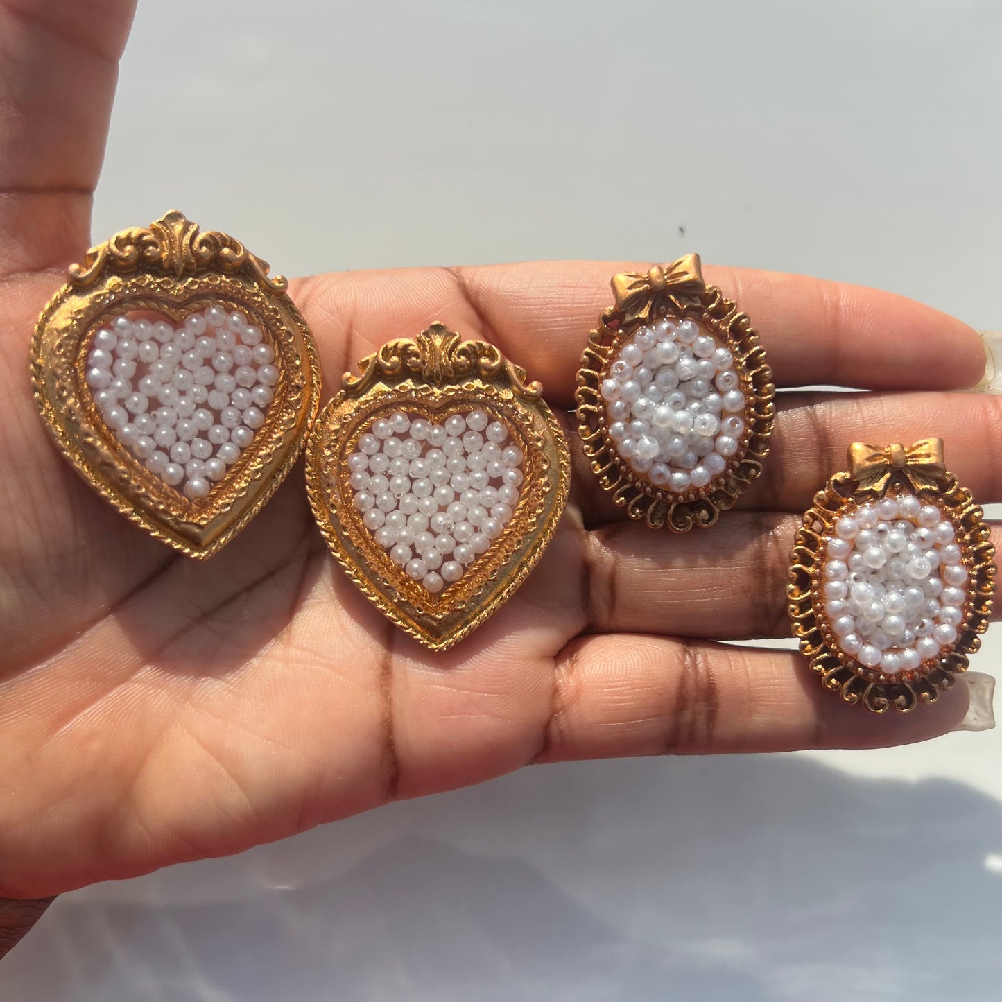 Framed- Pearl Heart