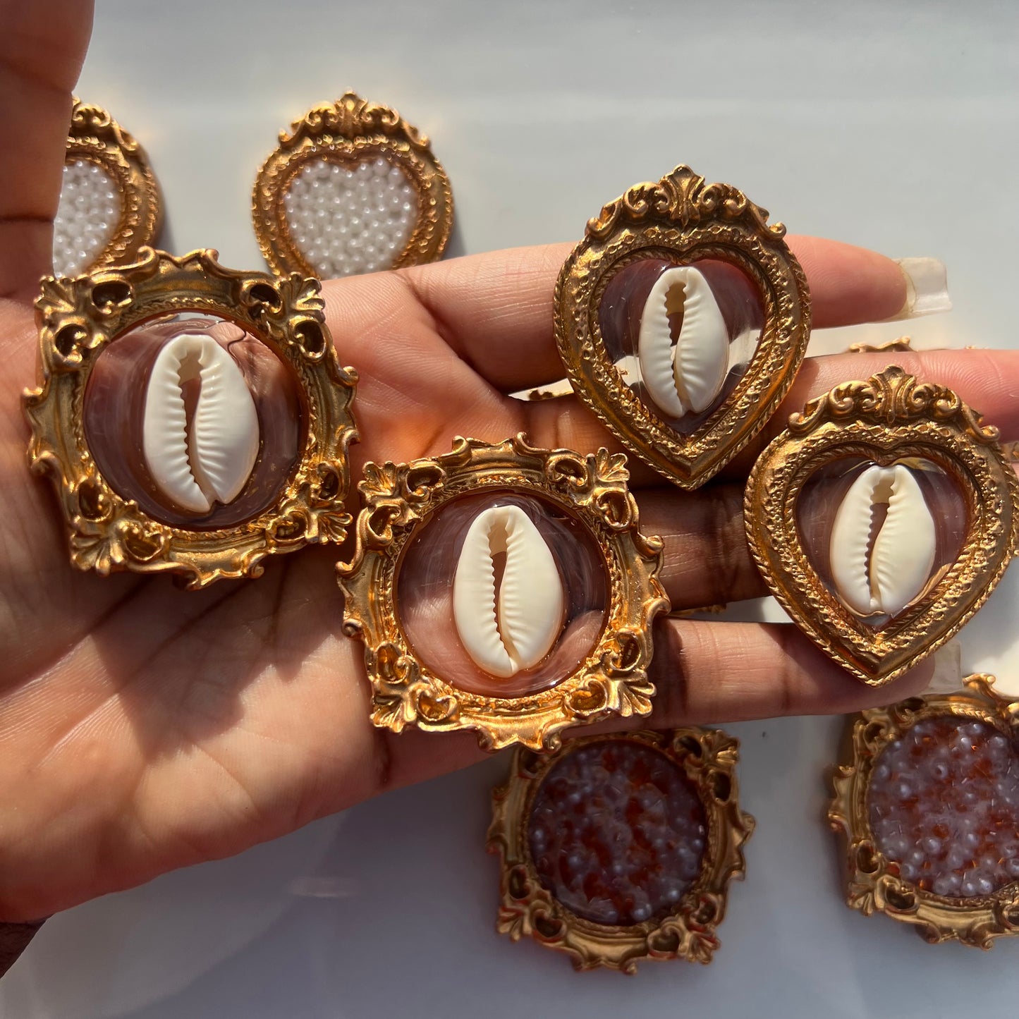 Framed- Cowrie Heart